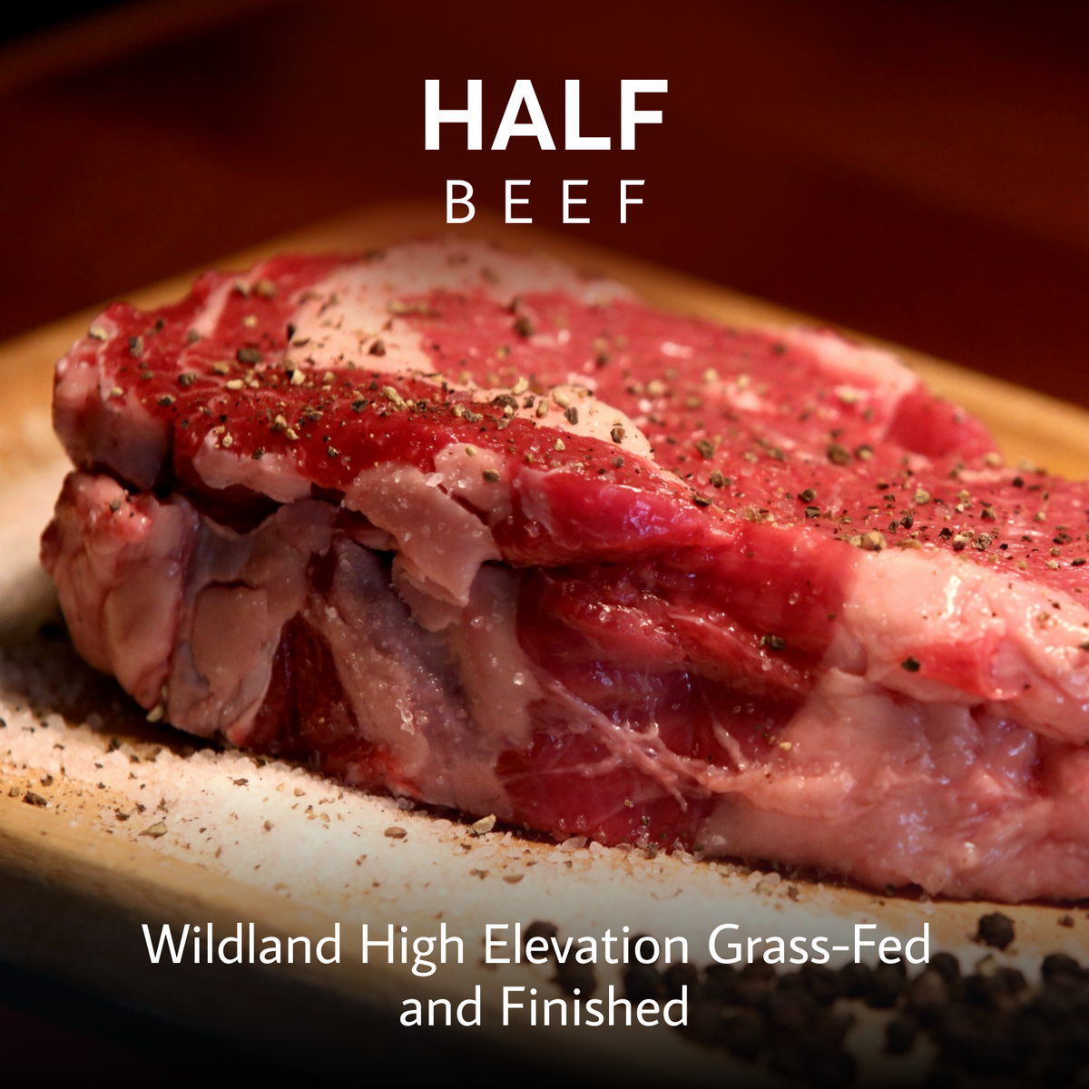Half Beef (200lbs) | $500 deposit now (pay $2578 later) | $3078 total | $15.39/lb